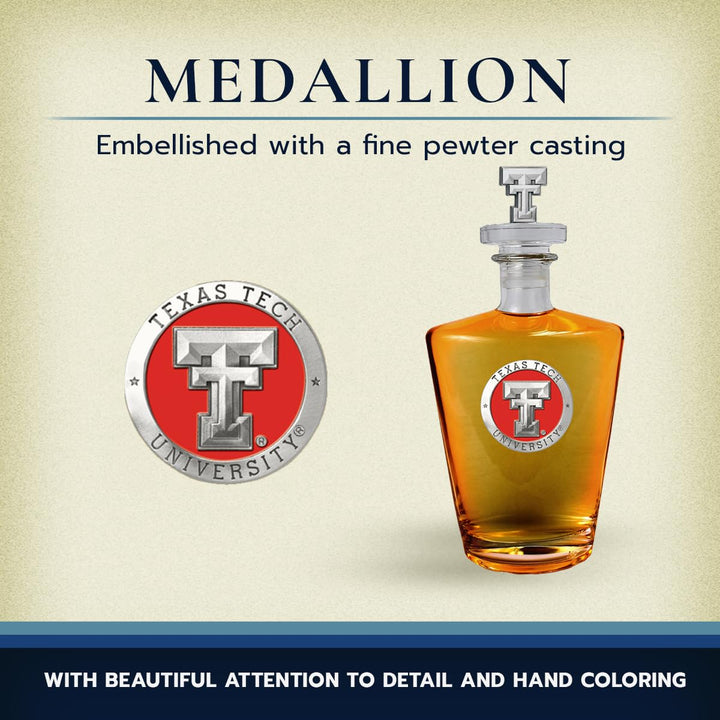 Texas Tech University Royal Decanter with 3D Stopper 30 OZ