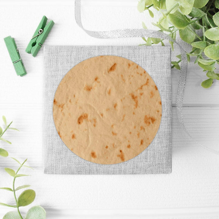 Tortilla Round Stickers Decals Foodie Gift Round Labels Stickers Kitchen Decor Food Tortillas Burrito Vinyl Round Sticker Decal for Baking Card Gift Wrapping 2inch 100PCS