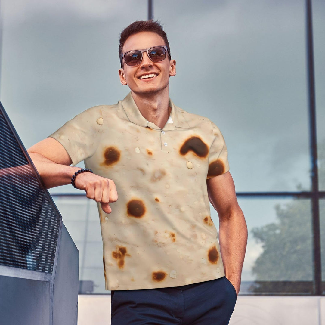 Tortilla Mens Casual Short-Sleeved Shirt Summer Beach Button Down Tops