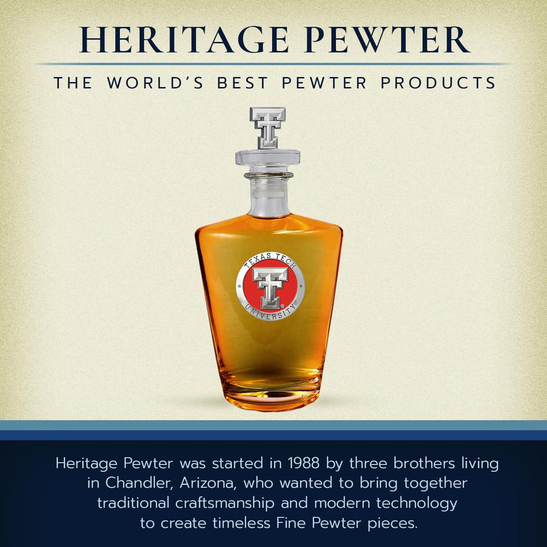 Texas Tech University Royal Decanter with 3D Stopper 30 OZ
