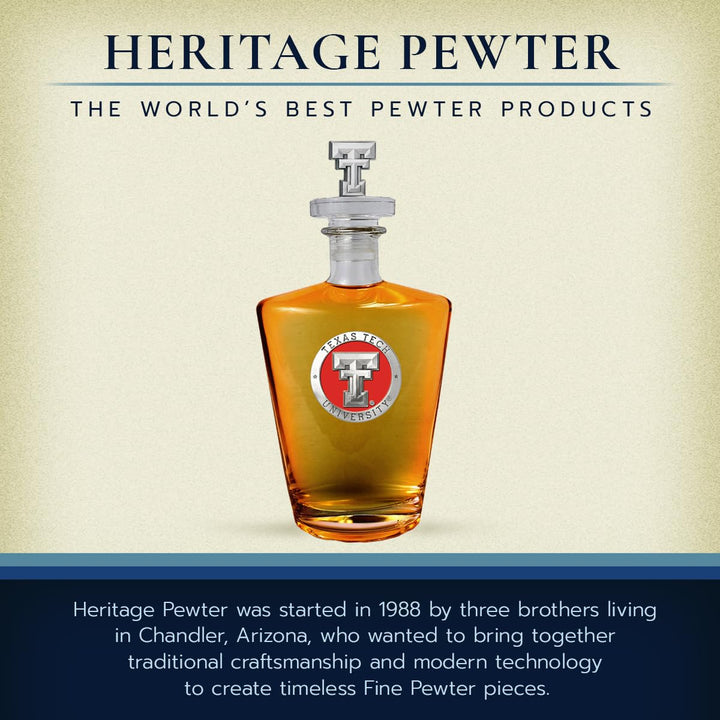 Texas Tech University Royal Decanter with 3D Stopper 30 OZ