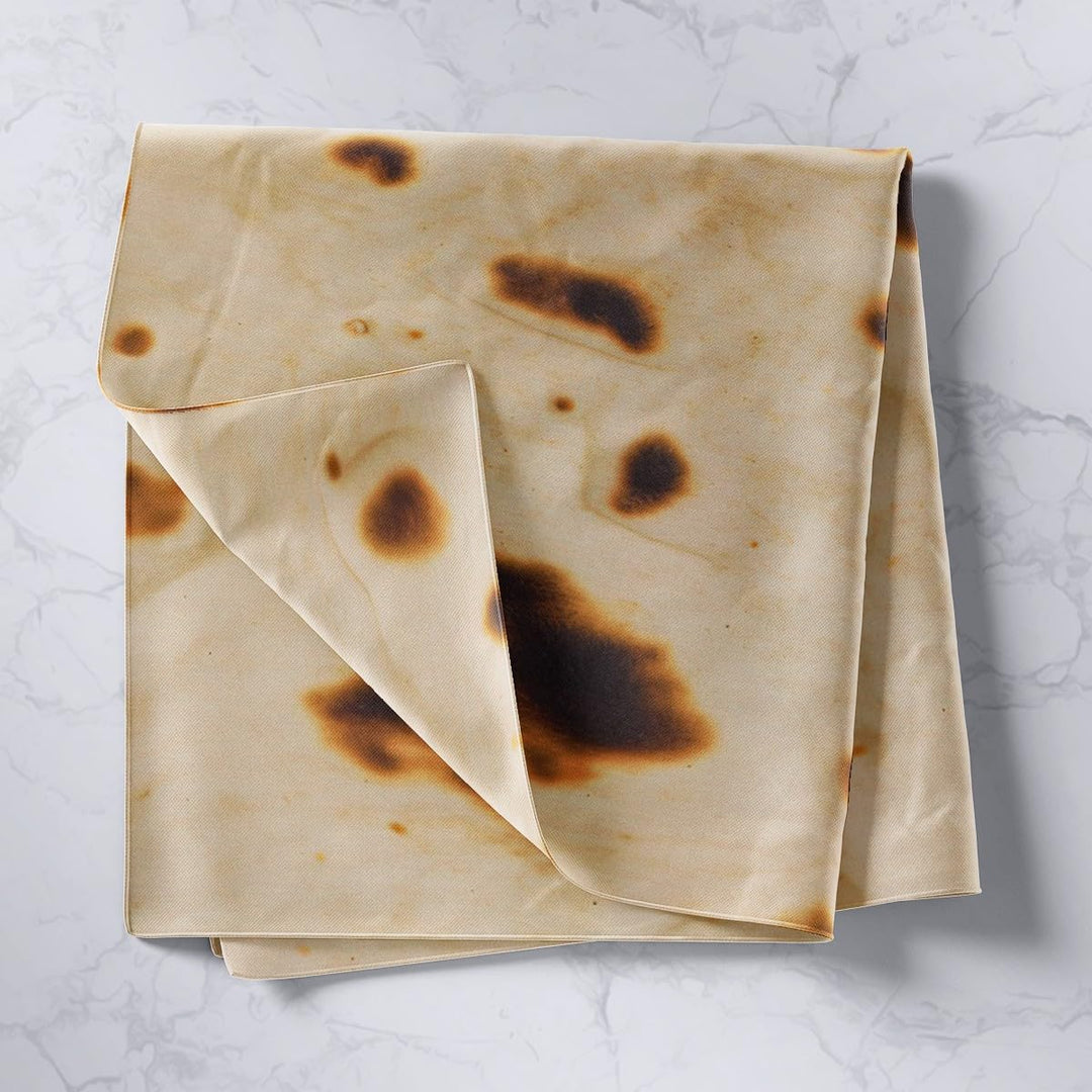 Tortillas Wall Hanging Giant Funny Realistic Food Tapestry Wall Blanket for Boys Girls Kids Food Theme Art Small 51 X59
