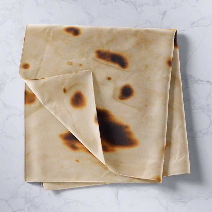 Tortillas Wall Hanging Giant Funny Realistic Food Tapestry Wall Blanket for Boys Girls Kids Food Theme Art Small 51 X59