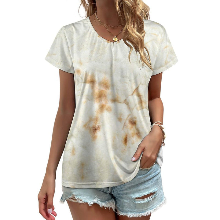 SDERDZSE Giant Flour Tortilla Taco Short Sleeve Shirts for Women Casual Tops Blouse Summer Vacation T Shirt L Black