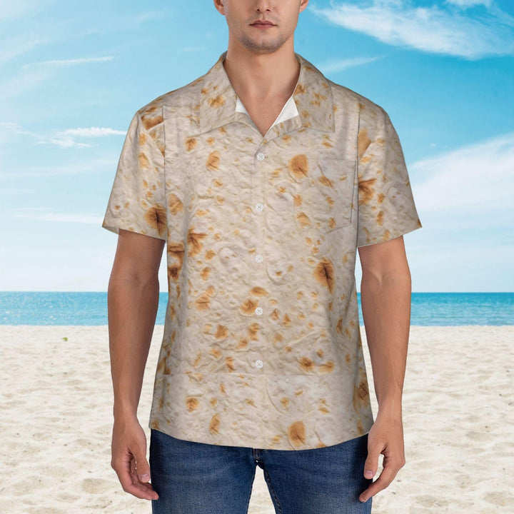 Tortilla Hawaiian Shirt Men Casual Shortsleeve Beach Party