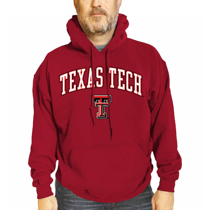 Campus Colors Texas Tech Red Raiders Arch &amp; Logo Gameday Hoodie - Red Large