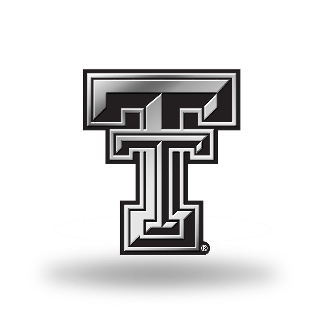 Texas Tech Red Raiders Chrome Finished Auto Emblem 3D Sticker