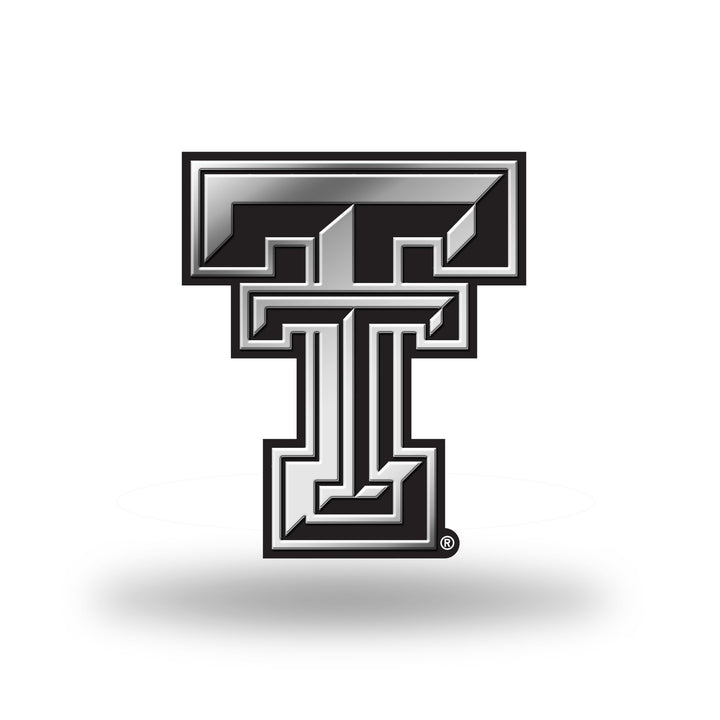 Texas Tech Red Raiders Chrome Finished Auto Emblem 3D Sticker