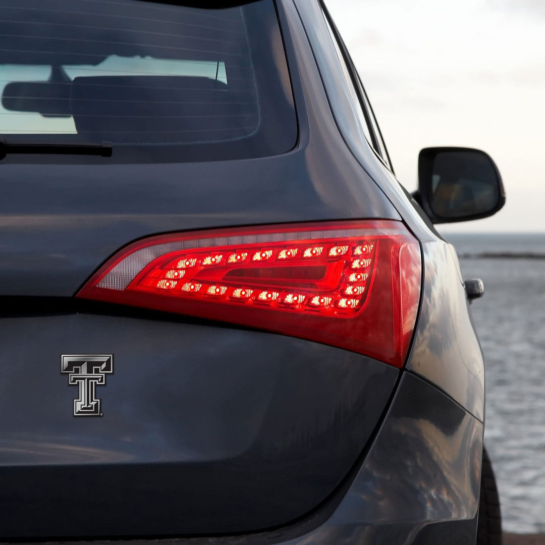 Texas Tech Red Raiders Chrome Finished Auto Emblem 3D Sticker