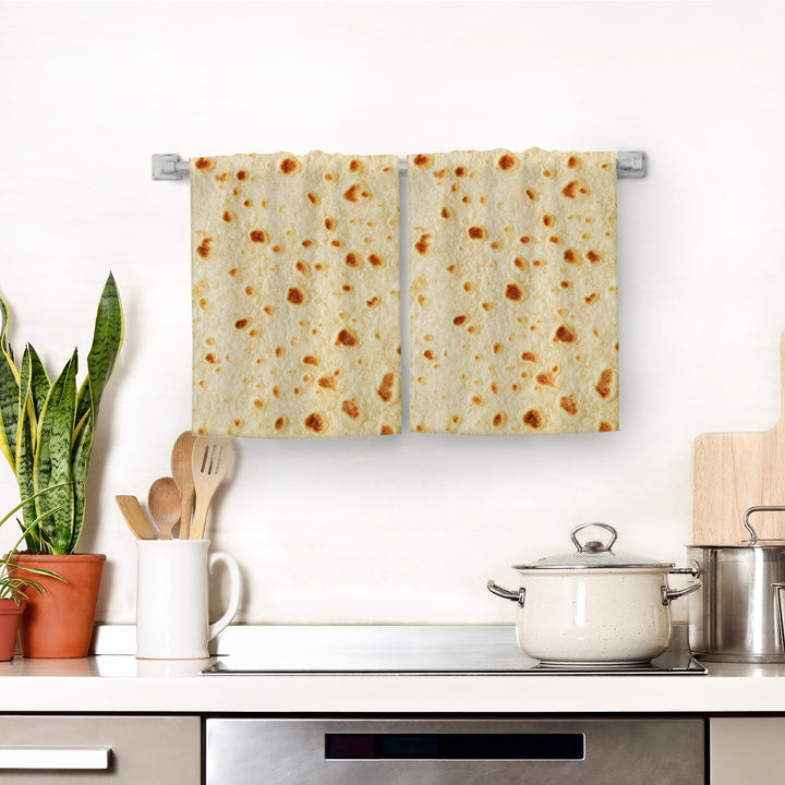 Tortilla Kitchen Towels Decorative Set of 2, Soft Absorbent Dish Towels Hand Towels for Kitchen Farmhouse Holiday Home Decorations