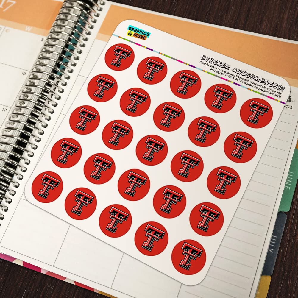 Texas Tech University Raiders Logo Planner Calendar Scrapbooking Crafting Stickers