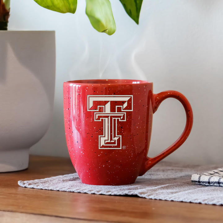 Rico Industries NCAA Texas Tech Red Raiders Red 16 oz Team Color Laser Engraved Ceramic Coffee Mug