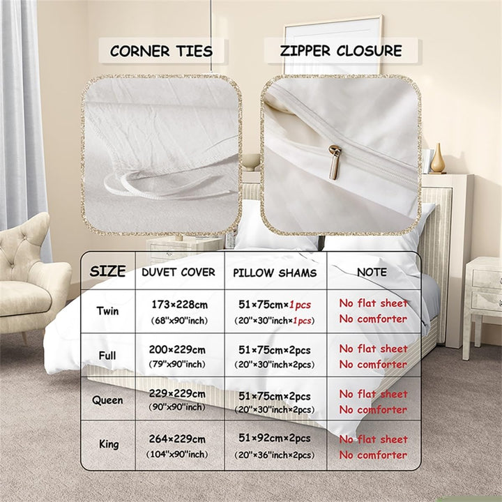Tortillas Duvet Cover Giant Funny Bedding Set Comforter Cover for Boys Girls Kids Food Theme Bedspread Cover Full Size with 2 Pillow Case (No Comforter)