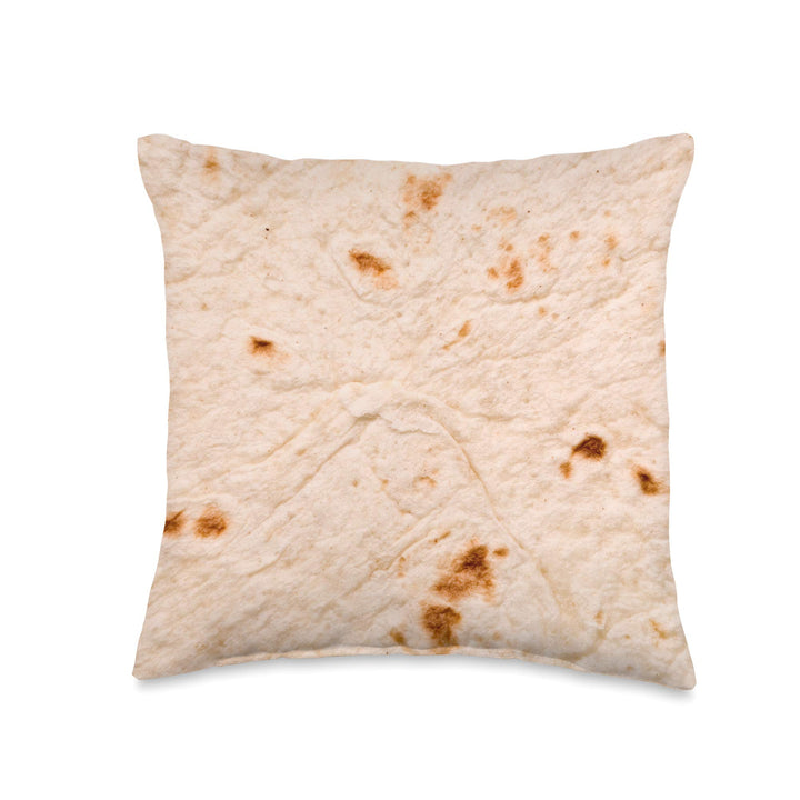 Classic Mexican Soft Taco Tortilla Wrap Throw Pillow