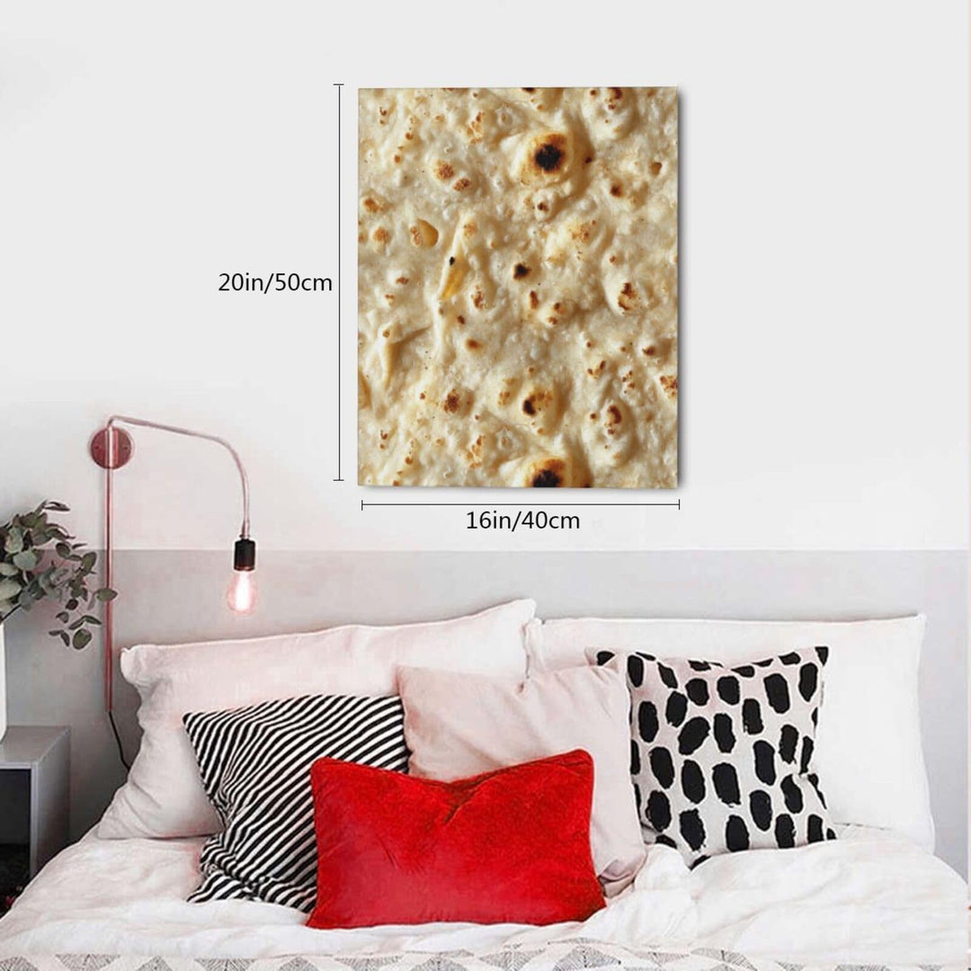 Tortilla Paintings, 16x20in, Novelty Canvas Prints, Art Modern Paintings, Wall Decor for Room Bar Office Kitchen etc.