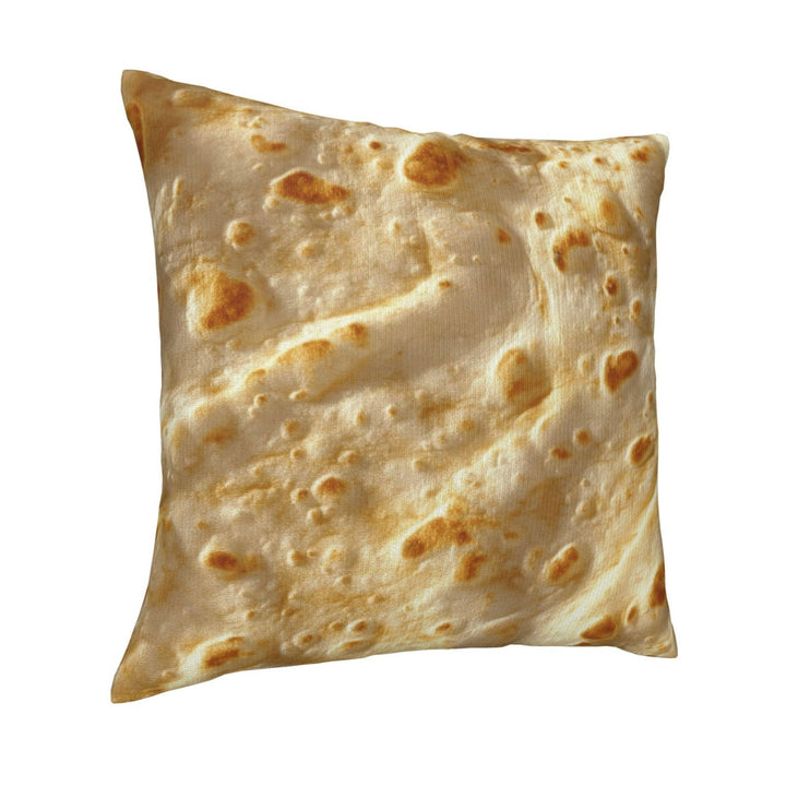 Tortilla Pillows Covers 18x18, Soft Double-Sided Throw Pillow Covers for Sofa, Bed &amp; Living Room Decor