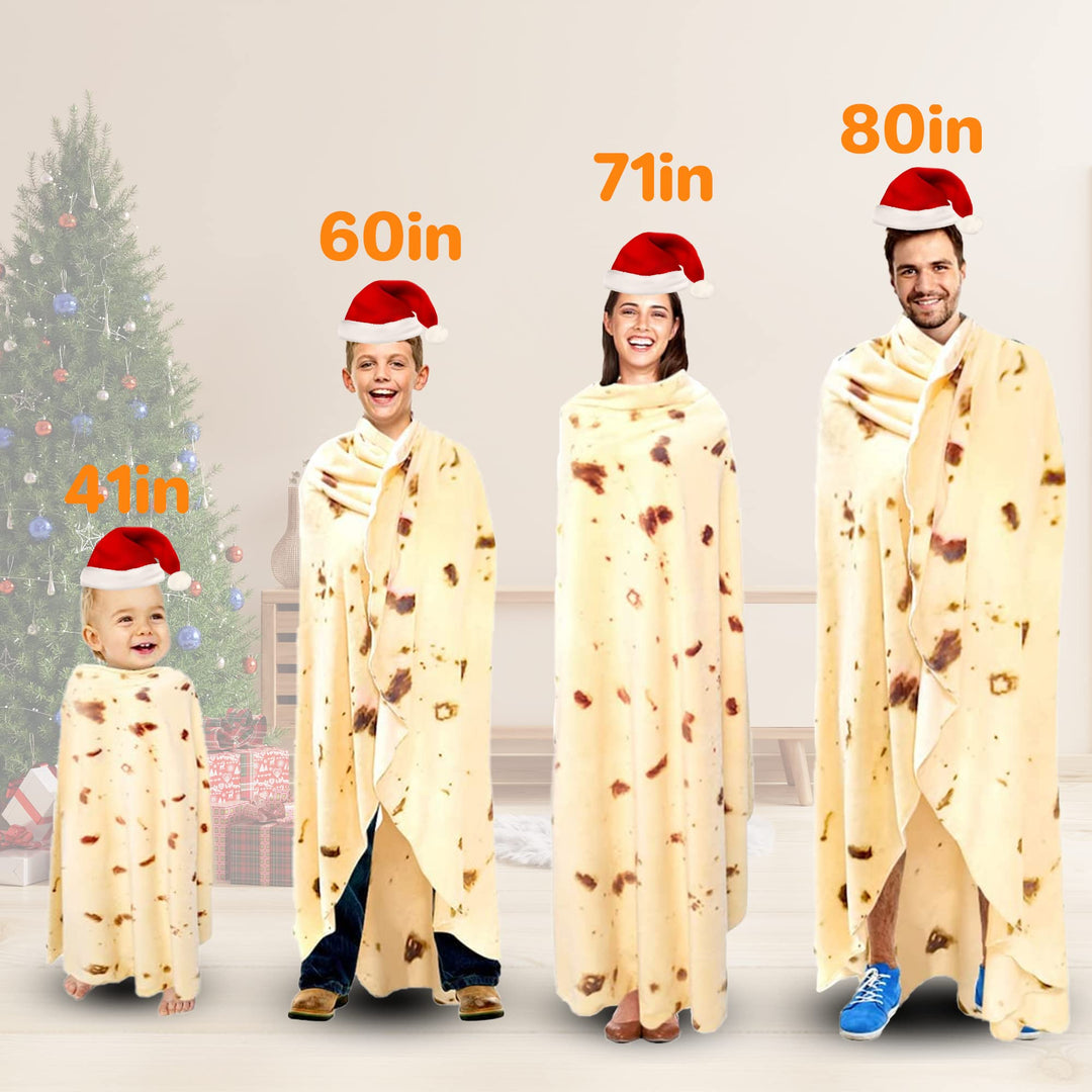 Tortilla Blanket for Kids Useful Baby Stuff Throw Newborn Toddler Swaddle Blankets Soft Flannel Wrap Blanket (41 Inches)