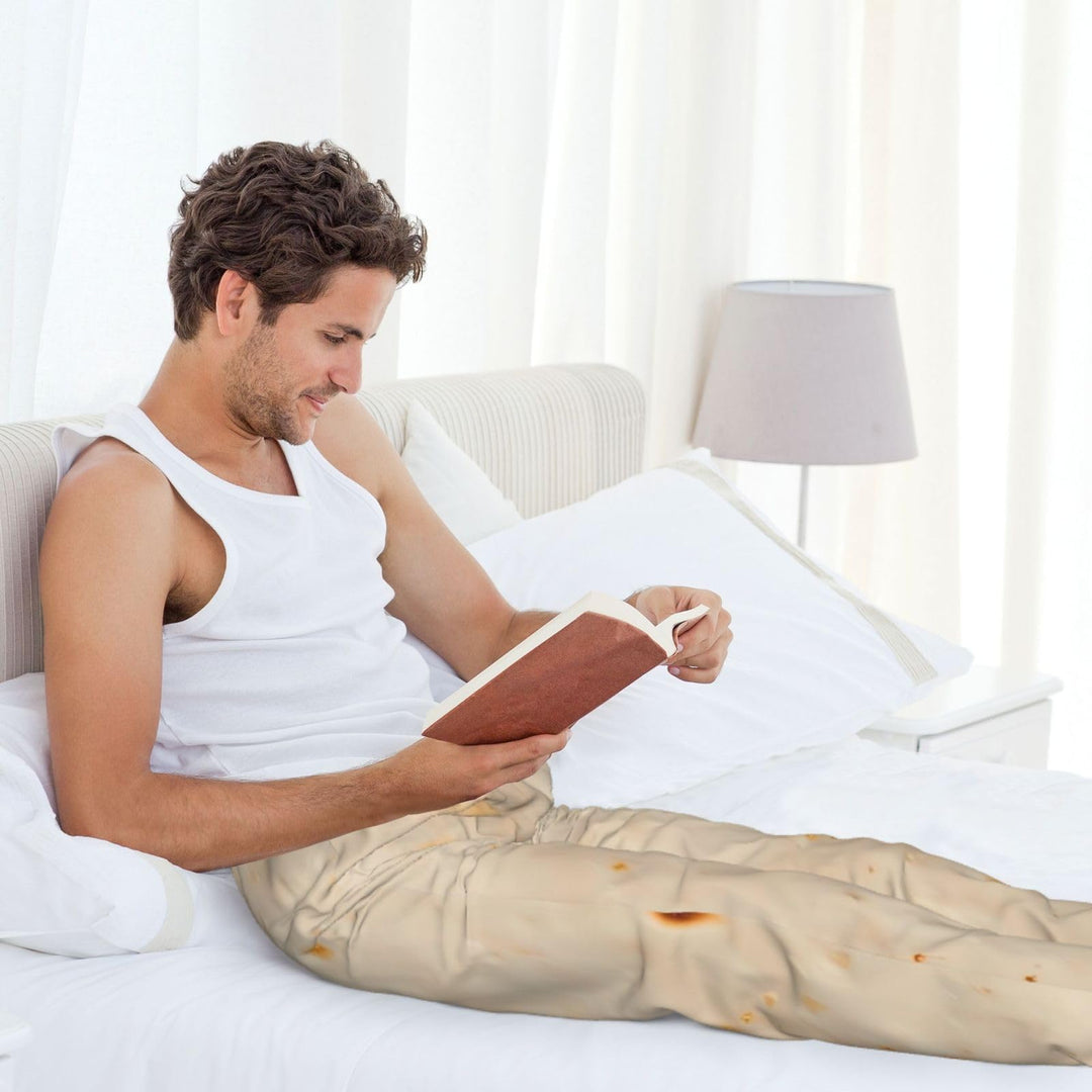Tortilla Print Mens Pajama Sleepwear Lounge Pants For Men With Drawstring &amp; Pockets
