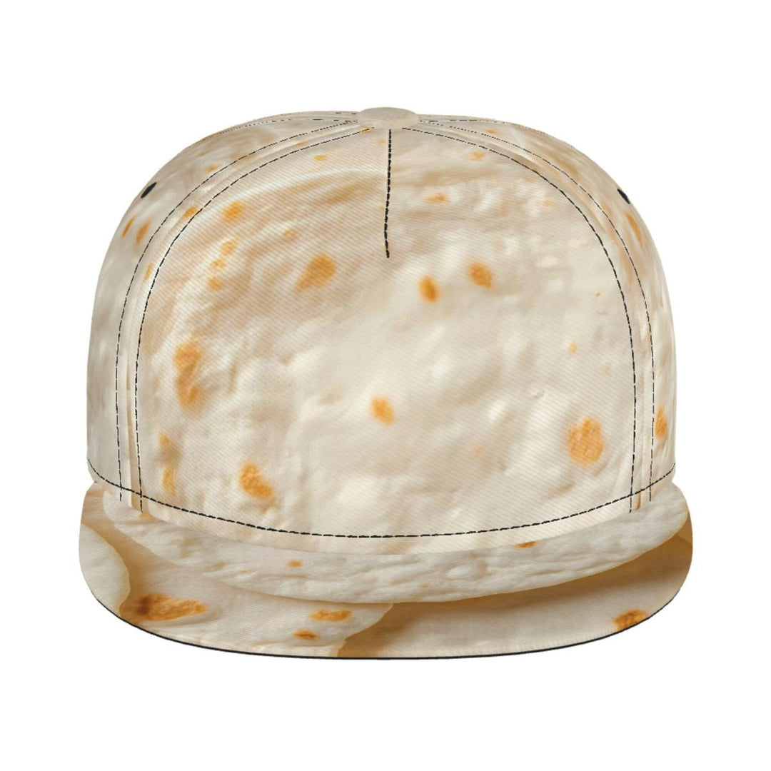 Tortilla Flat Brim Hat Adjustable Snapback Cap for Men Women Baseball Cap Hip Hop Style Black