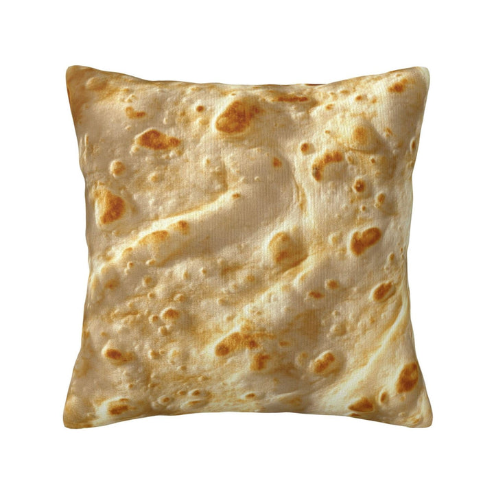 Tortilla Pillows Covers 18x18, Soft Double-Sided Throw Pillow Covers for Sofa, Bed &amp; Living Room Decor