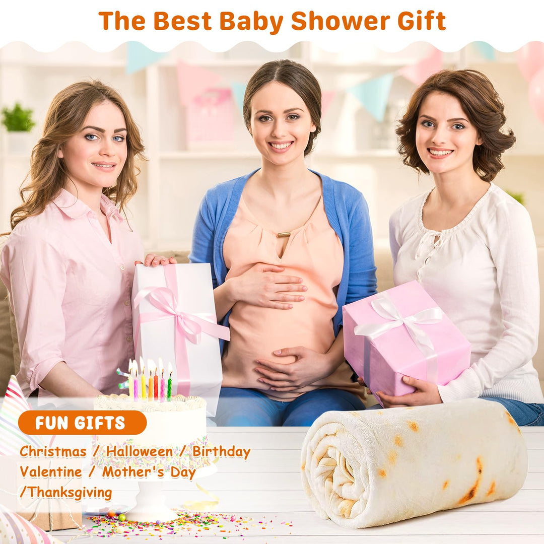 Baby Blanket, Tortilla Swaddle Blanket, for Newborn Toddler, 285 GSM Soft Flannel Wearable Wrap Gifts for Baby Shower First Christmas Boy Girl