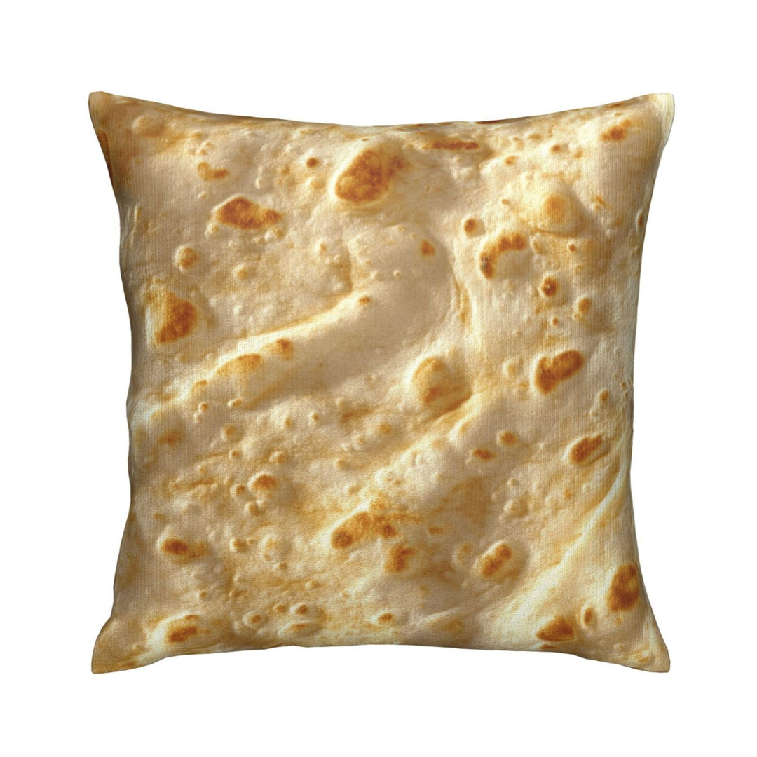 Tortilla Pillows Covers 18x18, Soft Double-Sided Throw Pillow Covers for Sofa, Bed &amp; Living Room Decor