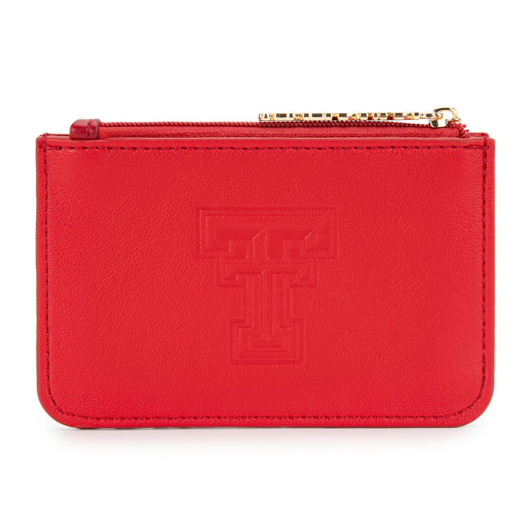 Montana West Texas Tech Slim Wallet with RFID Blocking Card Holder, Texas Tech Team Slim Wallets for Gift, Game Day &amp; Concert Essential | Red, NC-TTU021RD