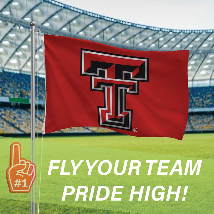 Texas Tech University Flag with Grommets, 3&