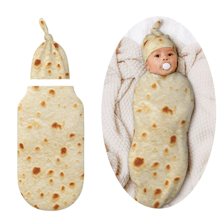 Tortilla Swaddle Blankets Soft Receiving Blanket Burrito Baby Swaddle Wrap for Baby Girls Boys