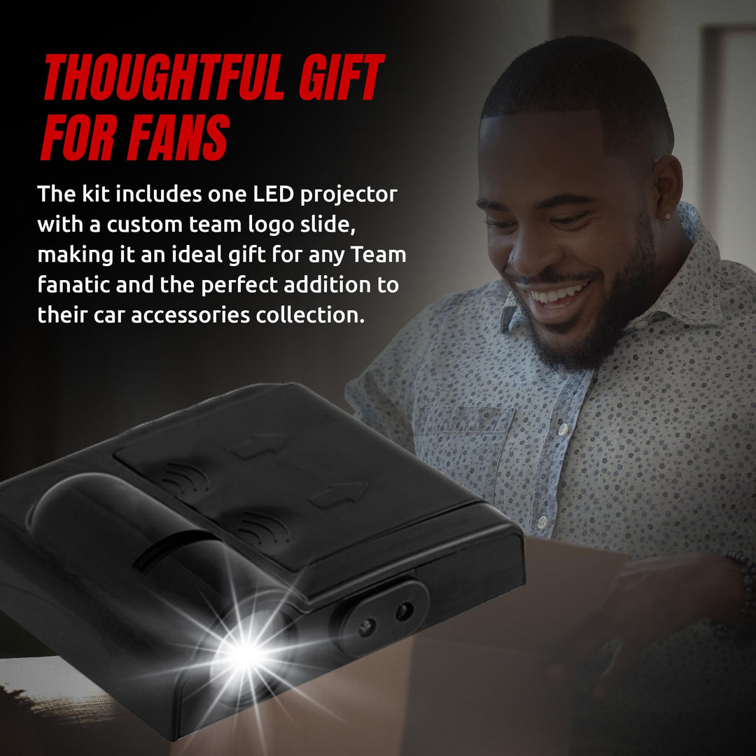 Texas Tech Car Door Lights Logo Display