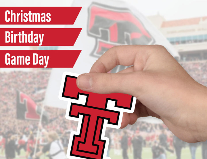 Texas Tech Stickers for Gift, Car, Water Bottle, Laptop, and Phone for Football Fans and University Graduates (Texas Tech Red Raiders)