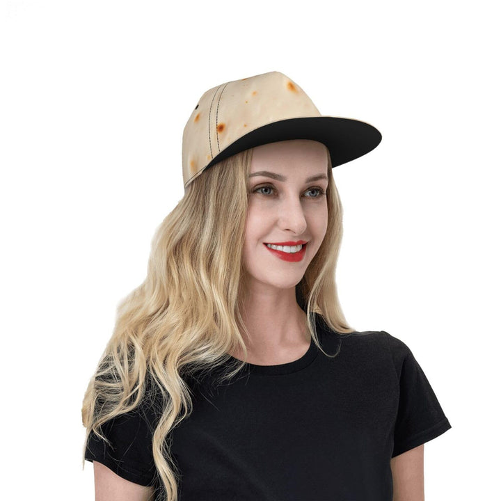 Tortilla Flat Brim Hat Adjustable Snapback Cap for Men