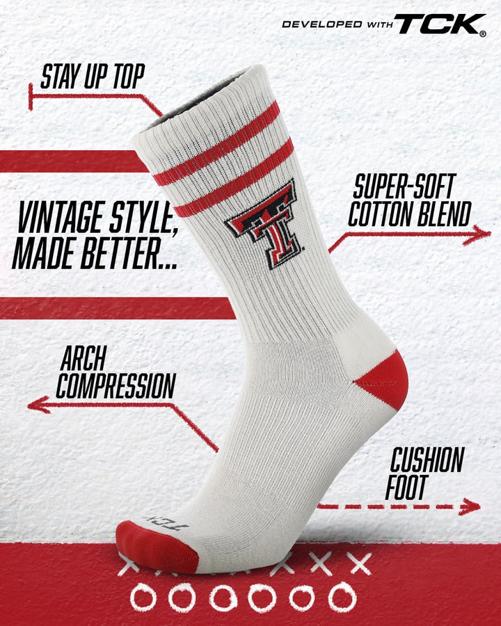 Texas Tech Red Raiders Socks Vintage Soft Cotton