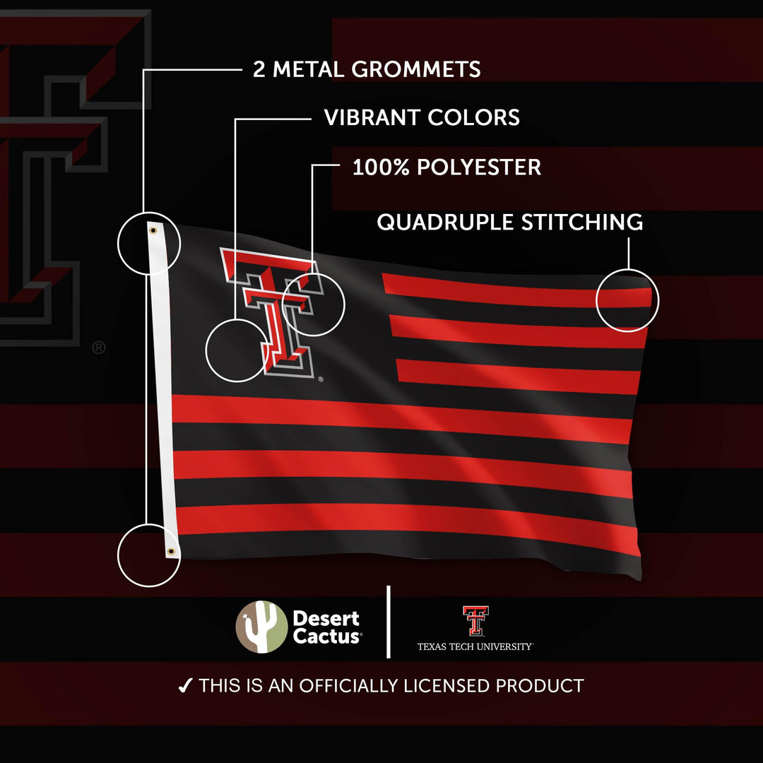Texas Tech University Red Raiders Flag 3x5 Outside