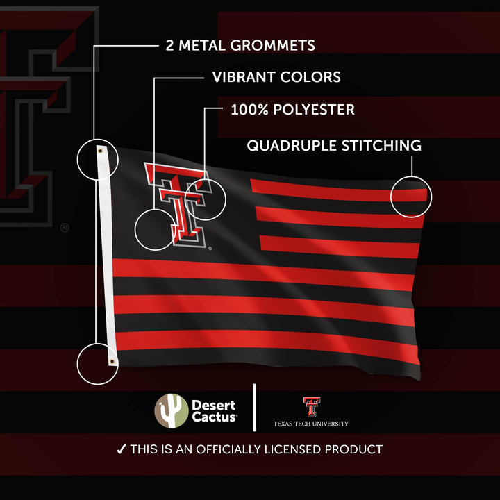 Texas Tech University Red Raiders Flag 3x5 Outside