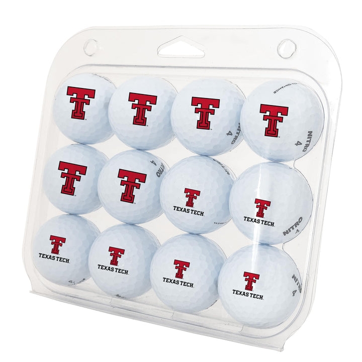 Desert Cactus Texas Tech University Golf Balls 12 Pack – TTU Red Raiders Full Color Dozen – Officially Licensed Sport Team Accessory