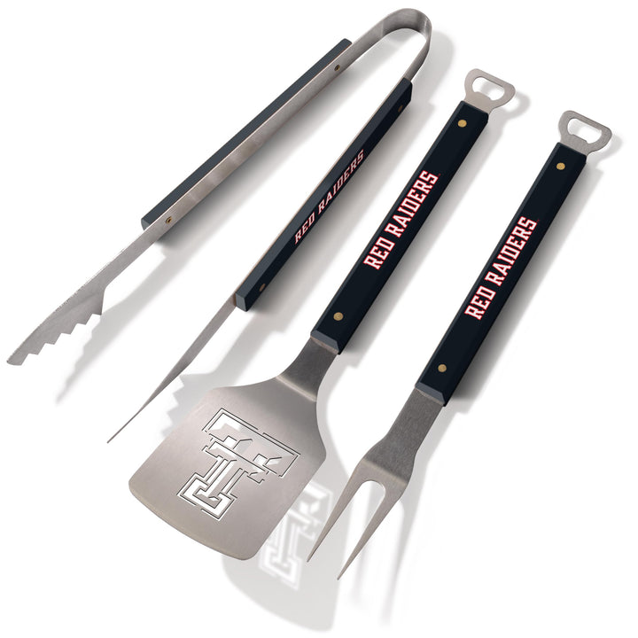 Texas Tech Red Raiders Spirit Series 3-Piece BBQ Set, 22" x 9"