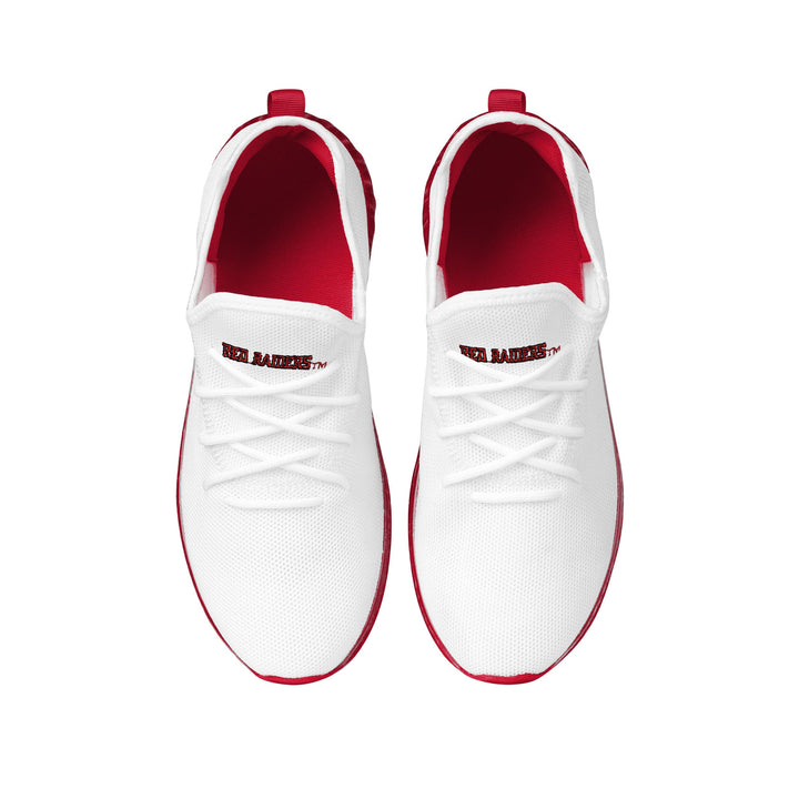 FOCO Texas Tech Red Raiders NCAA Mens Gradient Midsole White Sneakers - 10