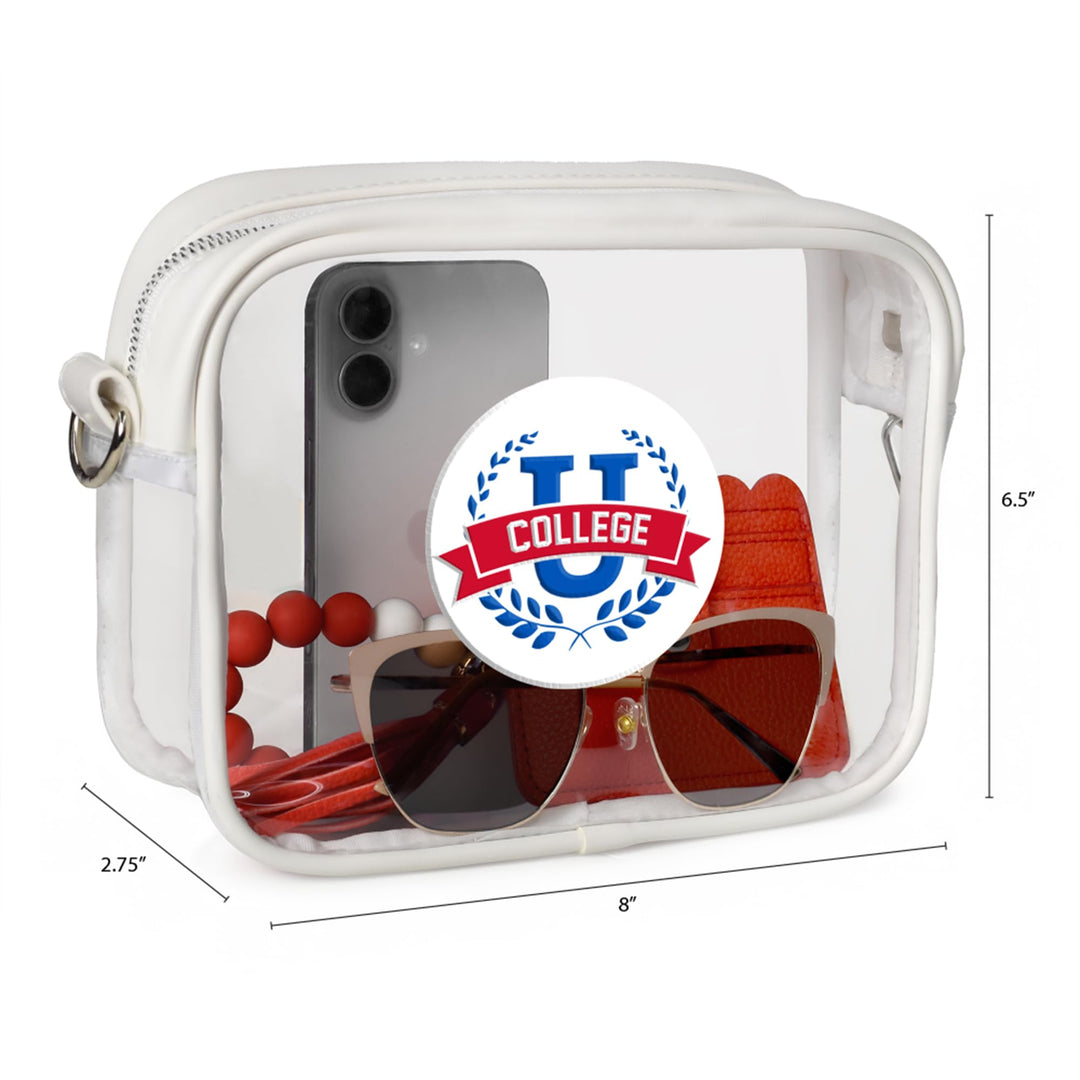 Littlearth Texas Tech Red Raiders NCAA Clear Fanny Fan Purse