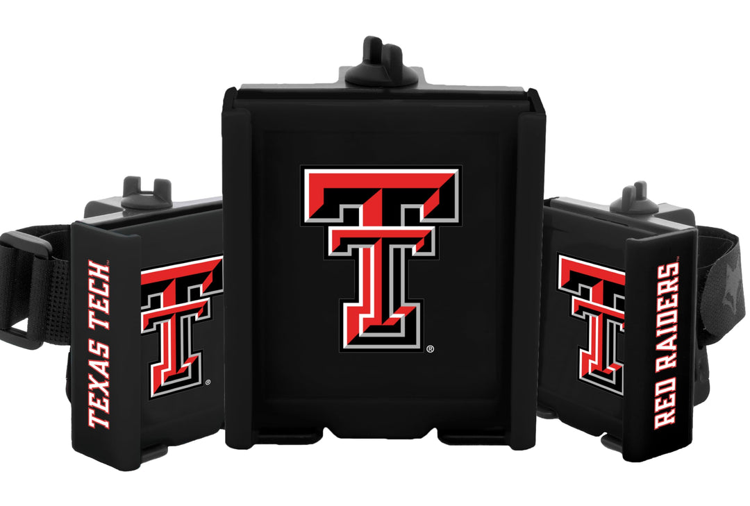 DESERT FOX GOLF Cart Phone Caddy for Texas Tech Red Raiders Fans - Golf Cart Phone Holder &amp; Accessories - Officially Licensed Collegiate Golf Gift