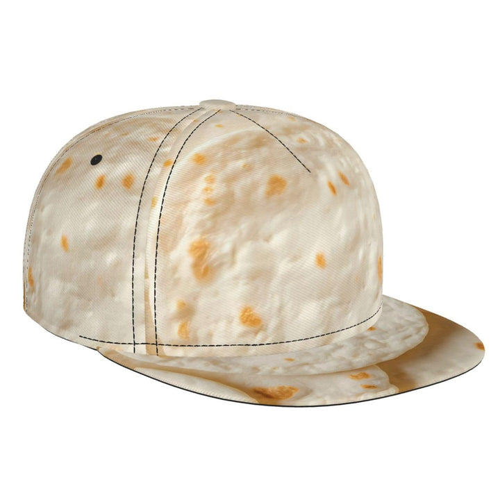 Tortilla Flat Brim Hat Adjustable Snapback Cap for Men Women Baseball Cap Hip Hop Style Black