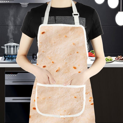 CMNIM Burrito Gifts Burritos Tortilla Character Cooking Apron Realistic Food Apron Taco Gifts Burrito Themed Farmhouse Gift (Burritos Tortilla Character Apron)
