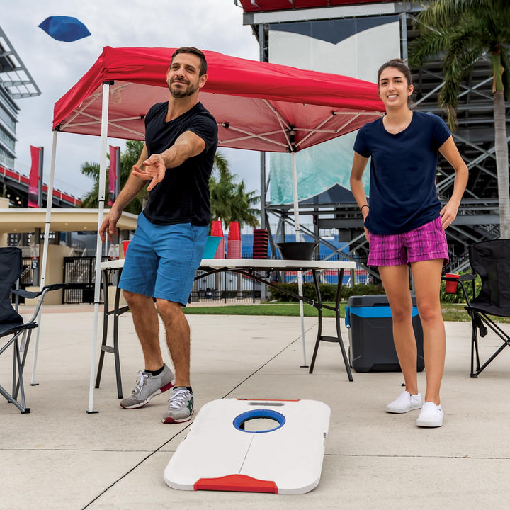 Wild Sports NCAA Texas Tech Red Raiders Pro Football All-Weather Cornhole Set - Travel Bean Bag Toss Set Includes 8 Bean Bags