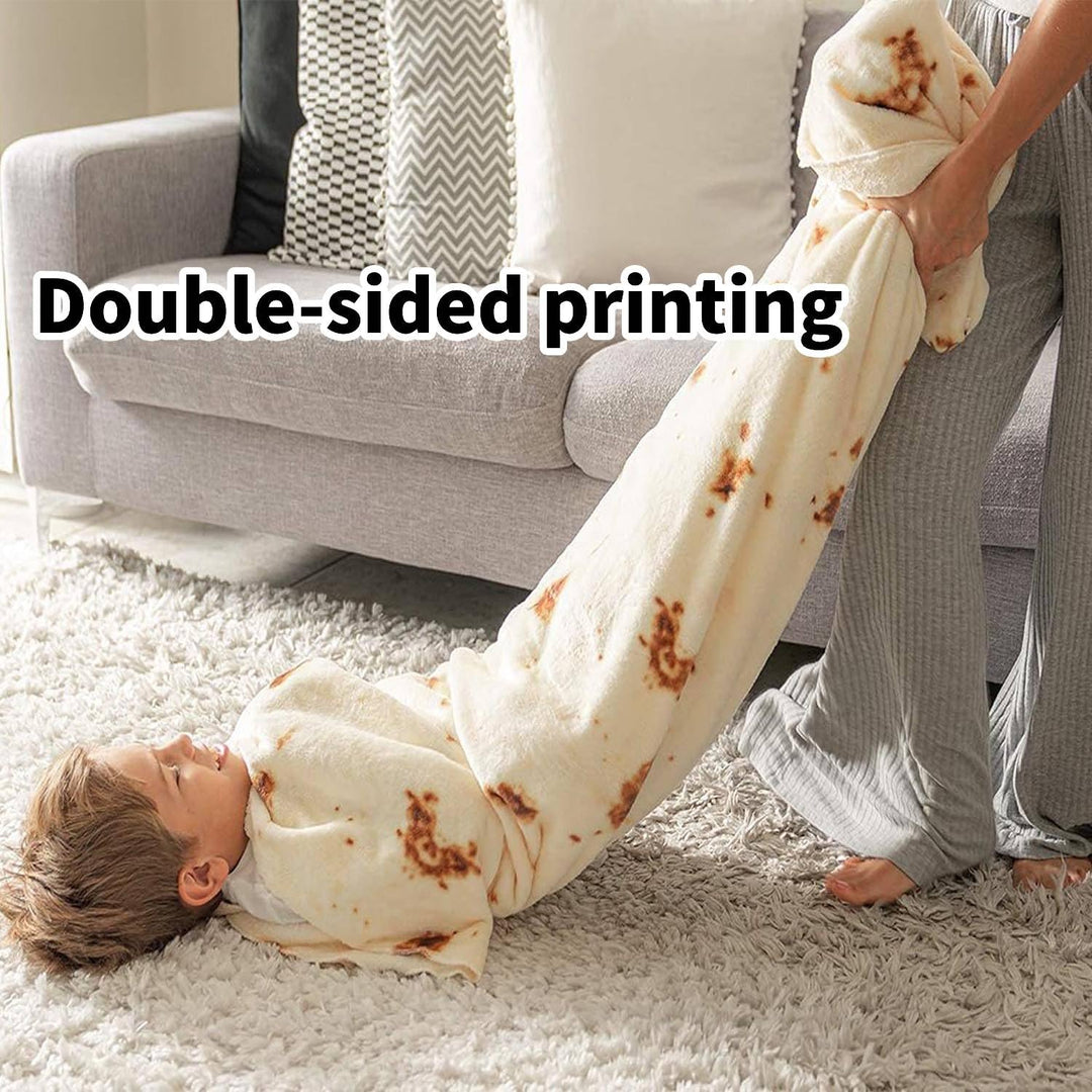 Tortilla Blanket Gifts for Kids Stuff Useful Adults Teenagers Throw Blankets Wrap Boy Girl Party Pets Soft Fleece 61in