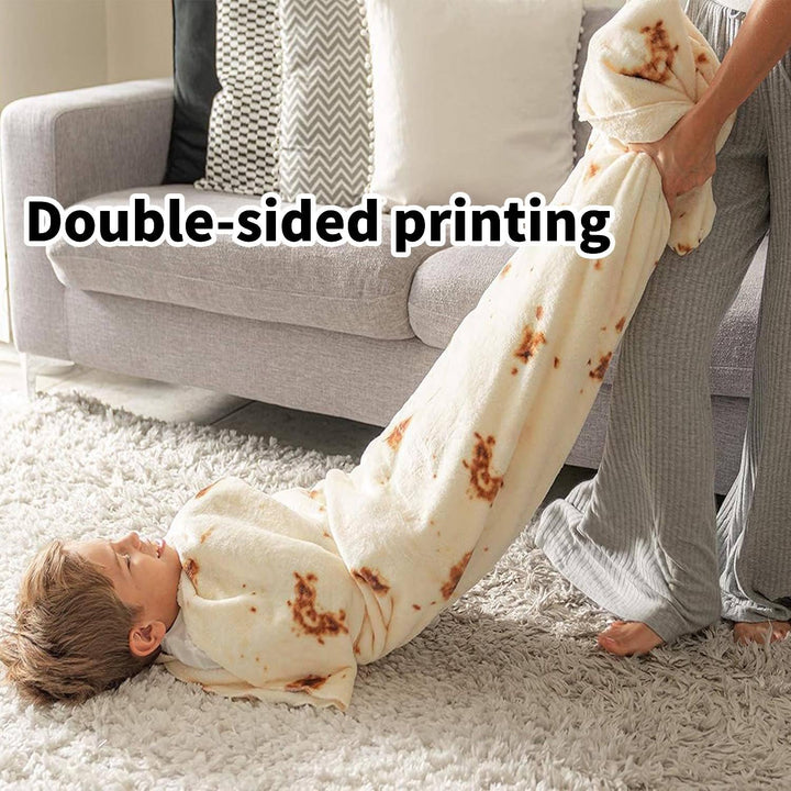 Tortilla Blanket Gifts for Kids Stuff Useful Adults Teenagers Throw Blankets Wrap Boy Girl Party Pets Soft Fleece 61in