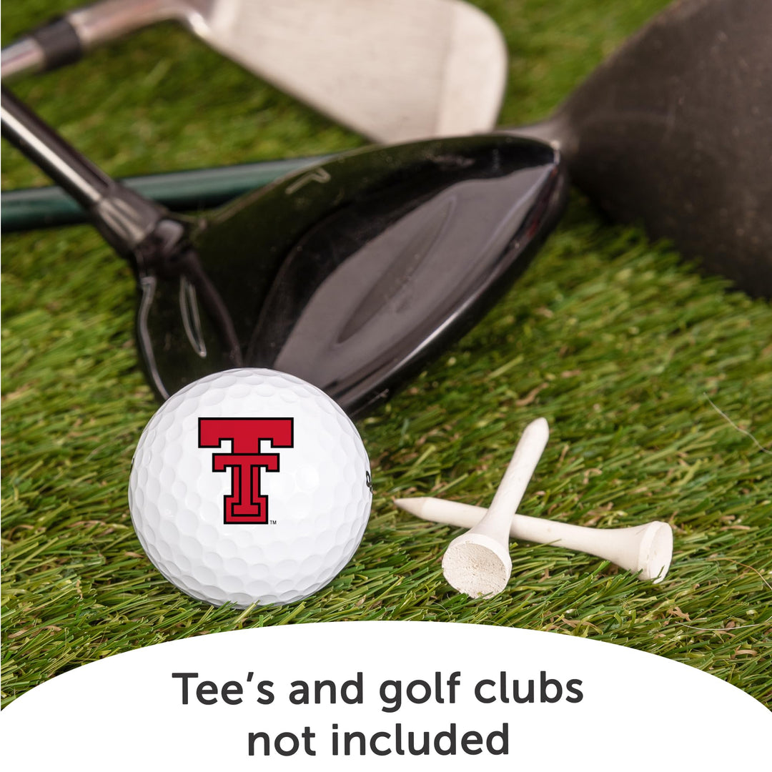 Desert Cactus Texas Tech University Golf Balls 12 Pack – TTU Red Raiders Full Color Dozen – Officially Licensed Sport Team Accessory