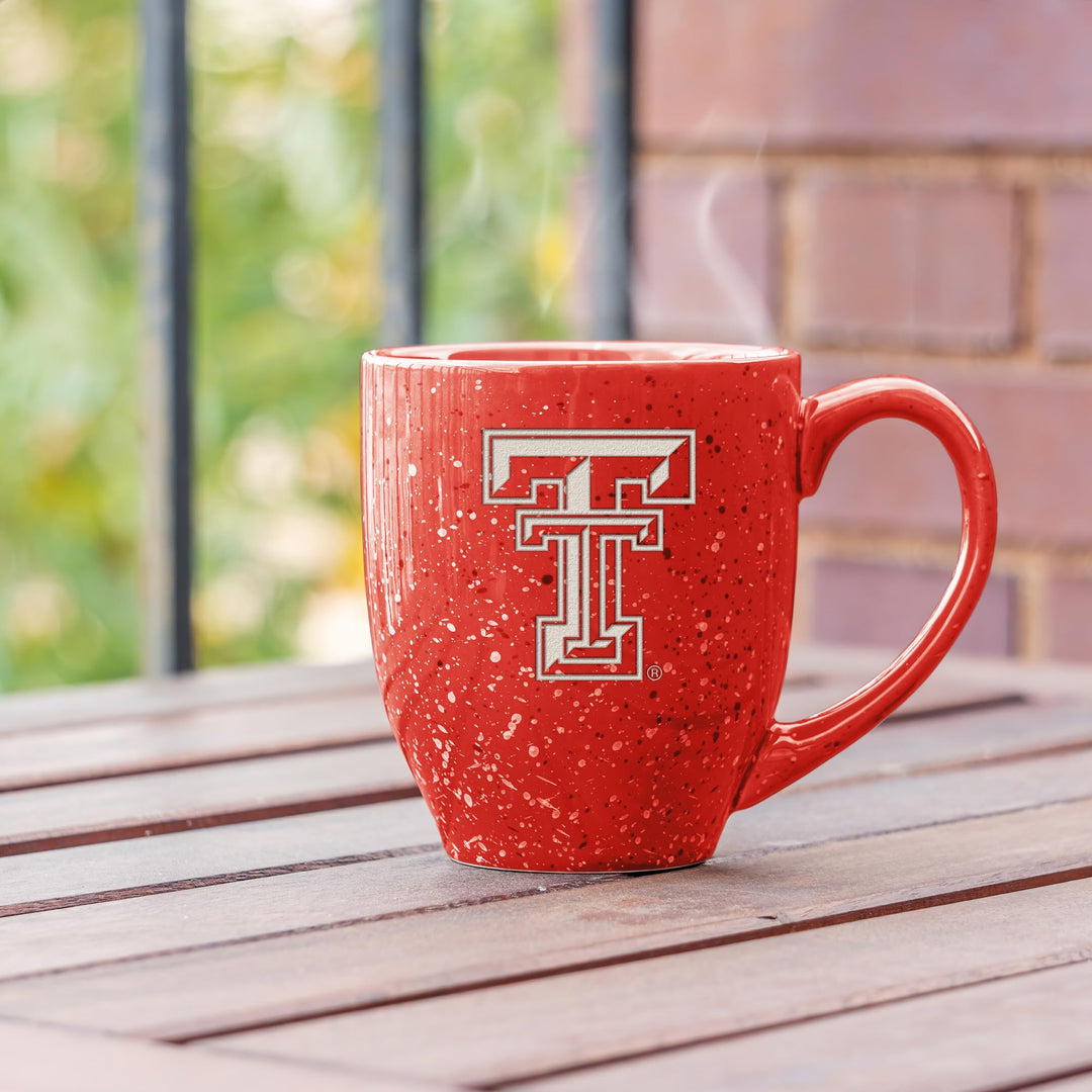 Rico Industries NCAA Texas Tech Red Raiders Red 16 oz Team Color Laser Engraved Ceramic Coffee Mug