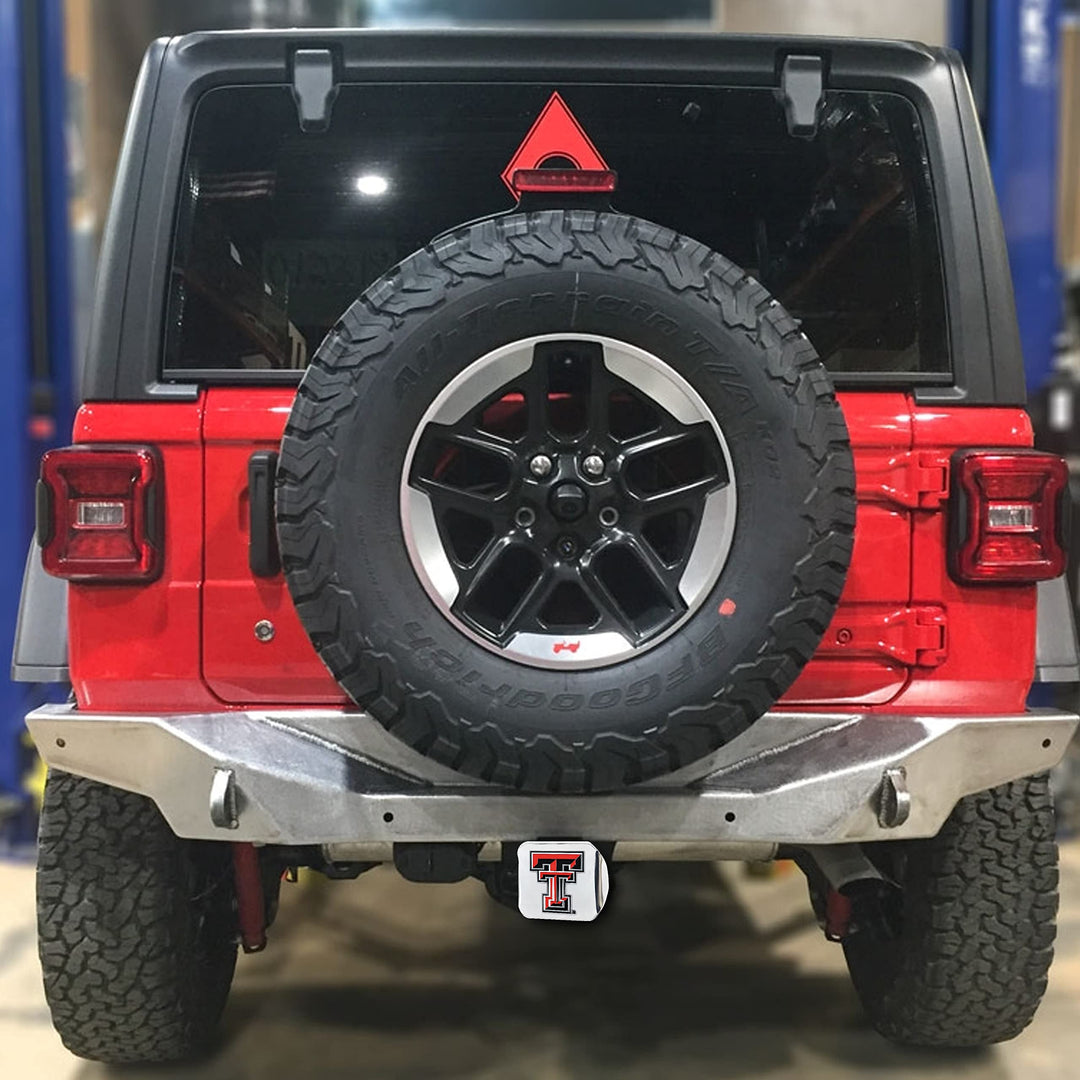 Texas Tech Red Raiders Chrome Metal Hitch Cover