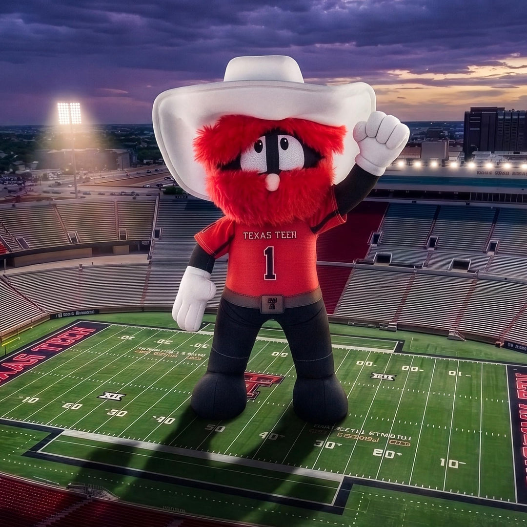 Bleacher Creatures Texas Tech Red Raiders Raider Red 10" Mascot Plush Figures - A Mascot for Play or Display