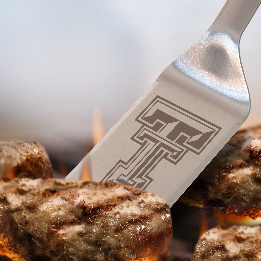 YouTheFan NCAA Texas Tech Red Raiders Stainless Steel BBQ Spatula with Bottle Opener